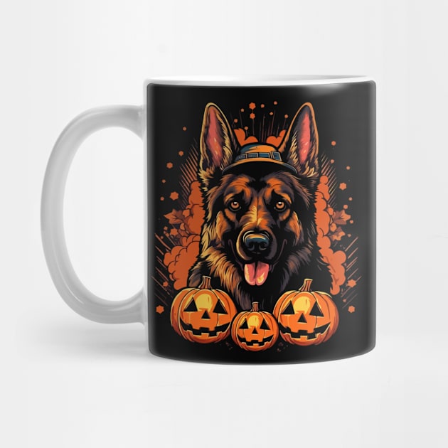 German Shepherd Halloween by JH Mart